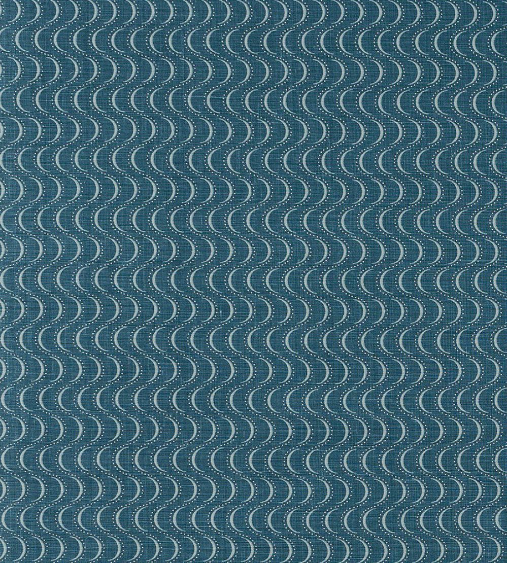Ondine Fabric by Vanderhurd Prussian Blue/Natural