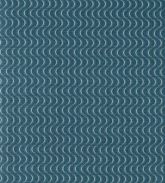 Ondine Fabric by Vanderhurd Prussian Blue/Natural