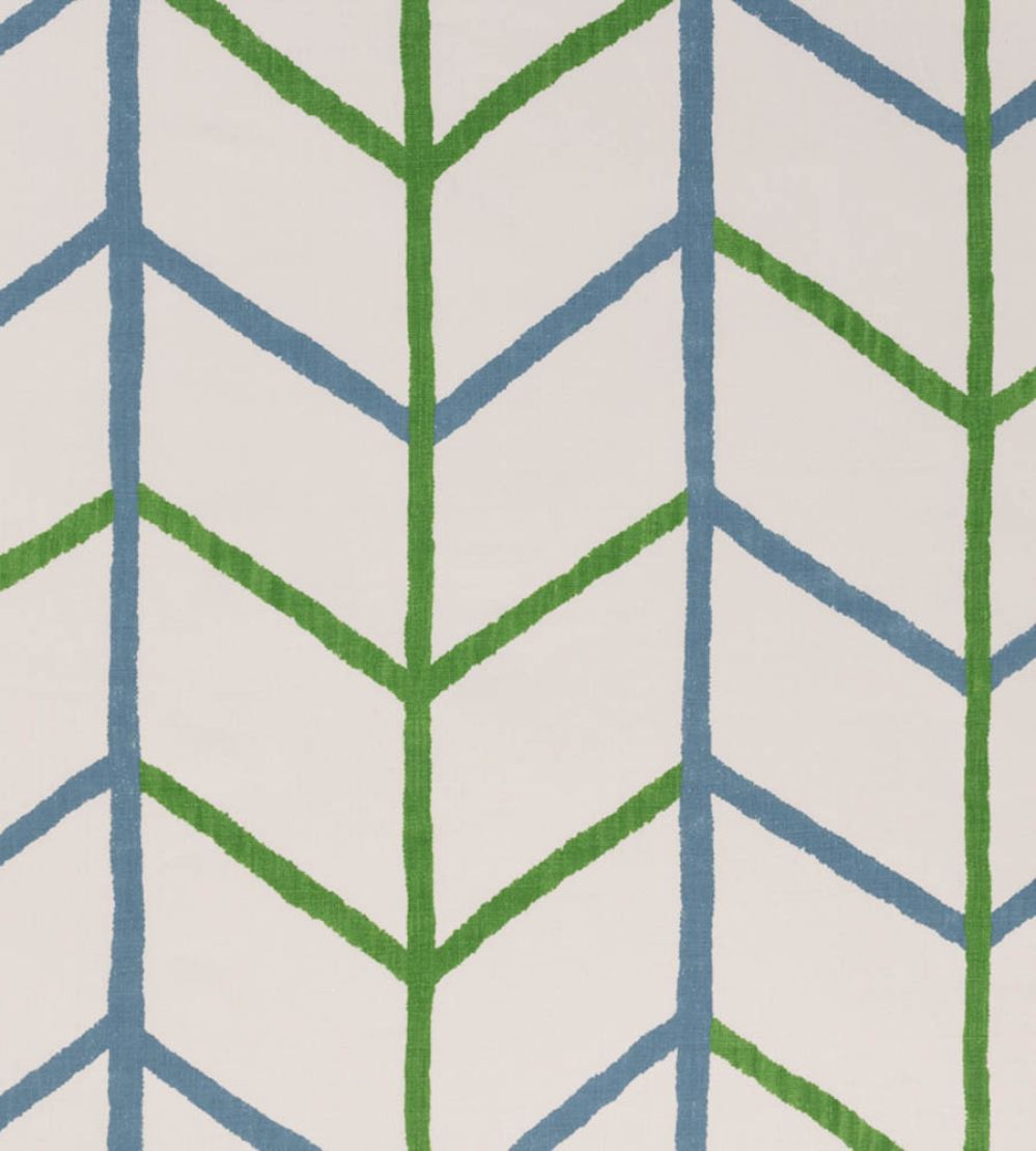 One Way Fabric by Christopher Farr Cloth Green