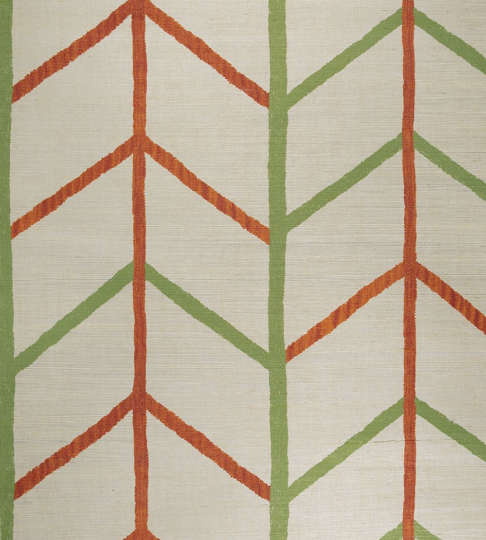 One Way Grass Cloth Wallpaper by Christopher Farr Cloth Apricot