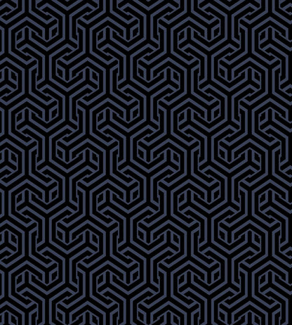 Opus Fabric by Arley House Black / Navy