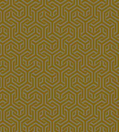 Opus Fabric by Arley House Charcoal / Yellow