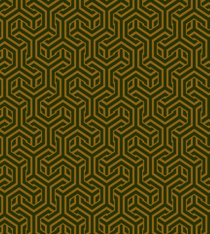 Opus Fabric by Arley House Green / Saffron
