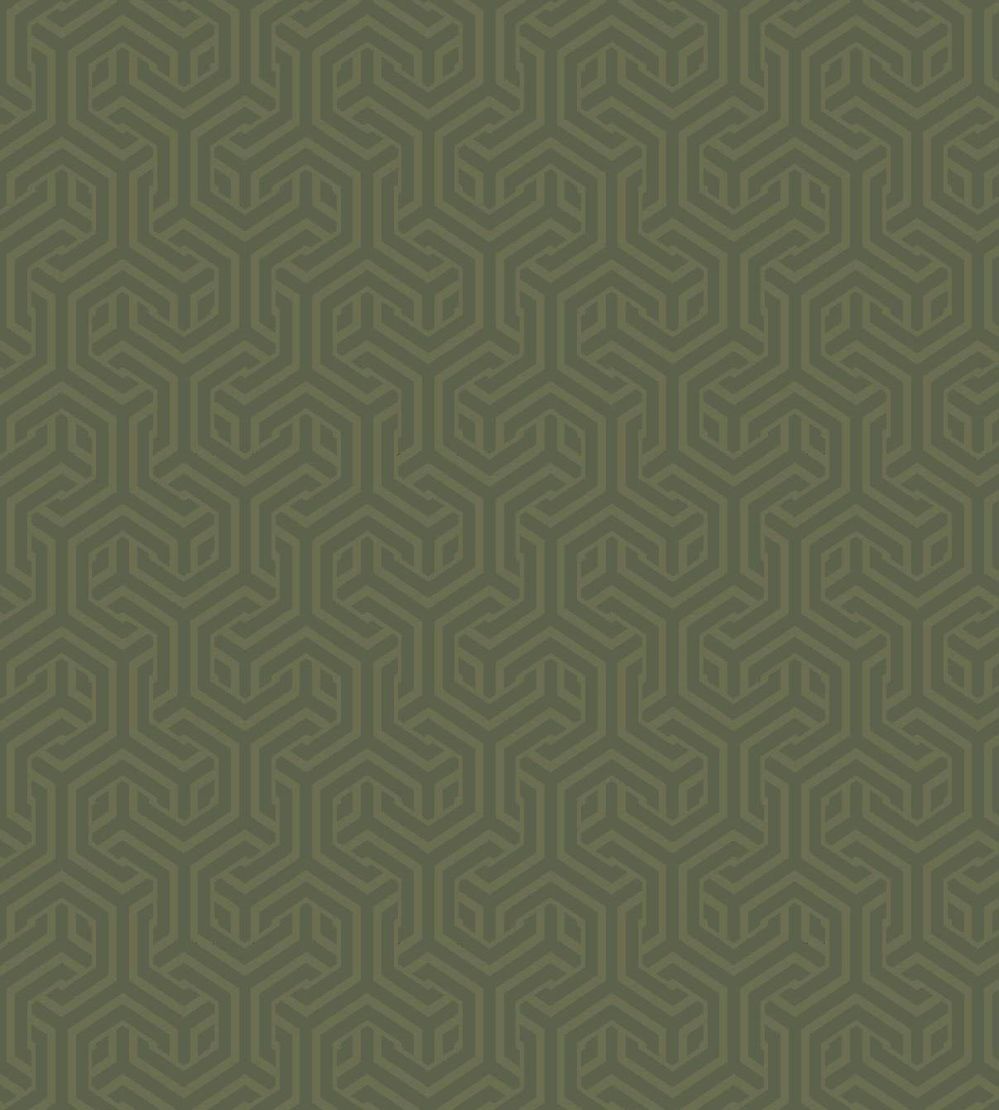Opus Wallpaper by Arley House Moss Green
