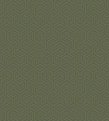 Opus Wallpaper by Arley House Moss Green