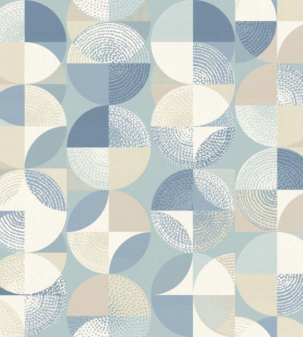 Orb Wallpaper by Ohpopsi Copenhagen Blue