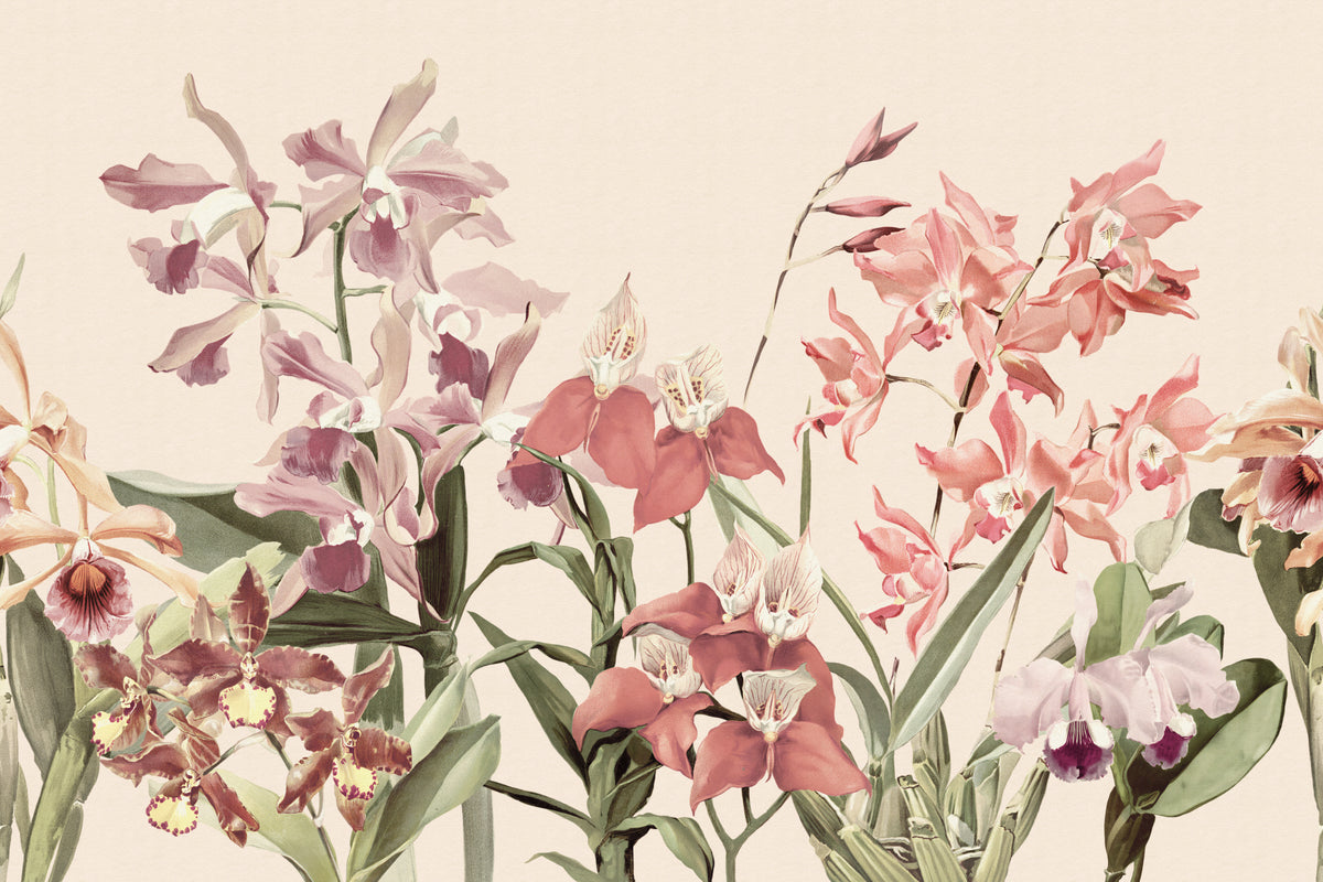 Orchid Garden Original mural by Hovia