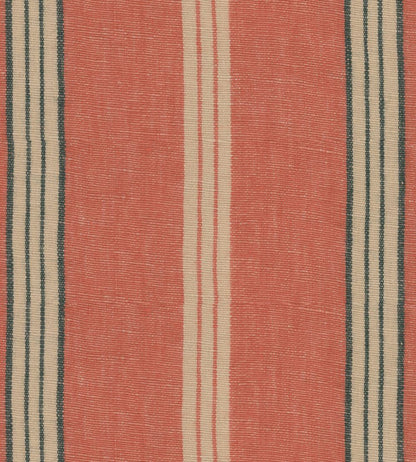 Oregon Stripes Fabric by MINDTHEGAP Orange Taupe