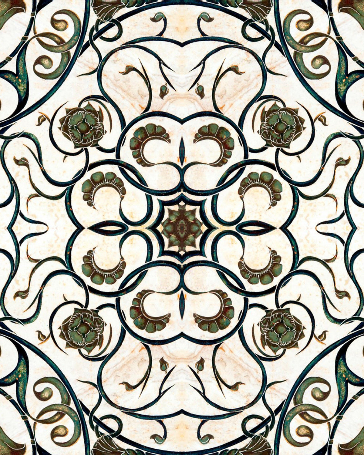 Organic Tile Wallpaper by MINDTHEGAP – The ReBorn House