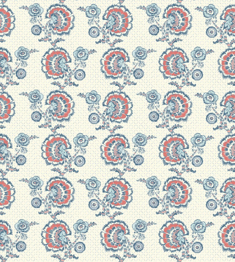 Orleans Wallpaper by DADO 03 Red and Blue