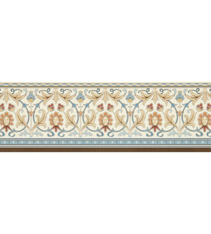 Ornamental Frieze Wallpaper by Morris & Co Linen/Woad
