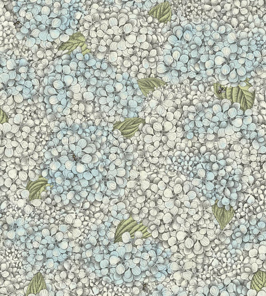 Ortensia Wallpaper by Cole & Son Blue & Cream