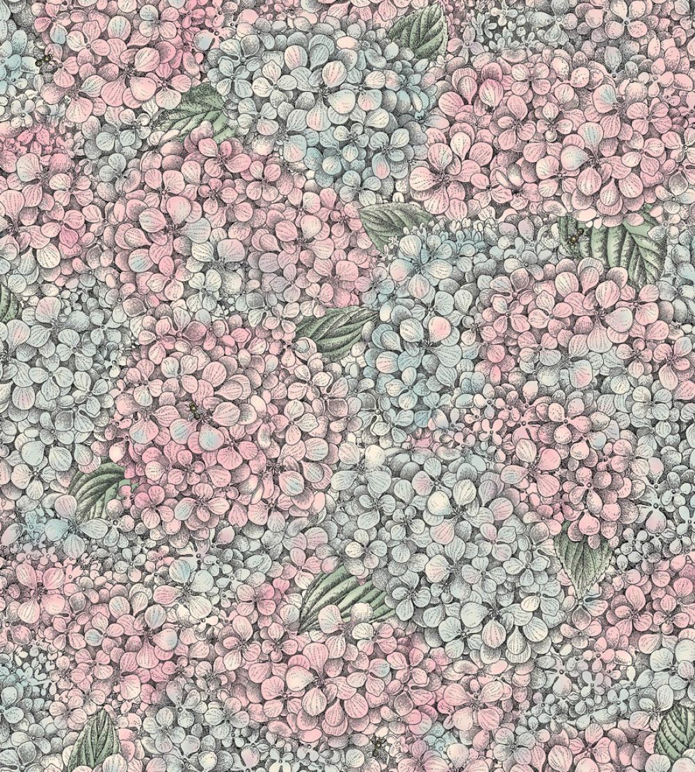 Ortensia Wallpaper by Cole & Son Pink & Blue