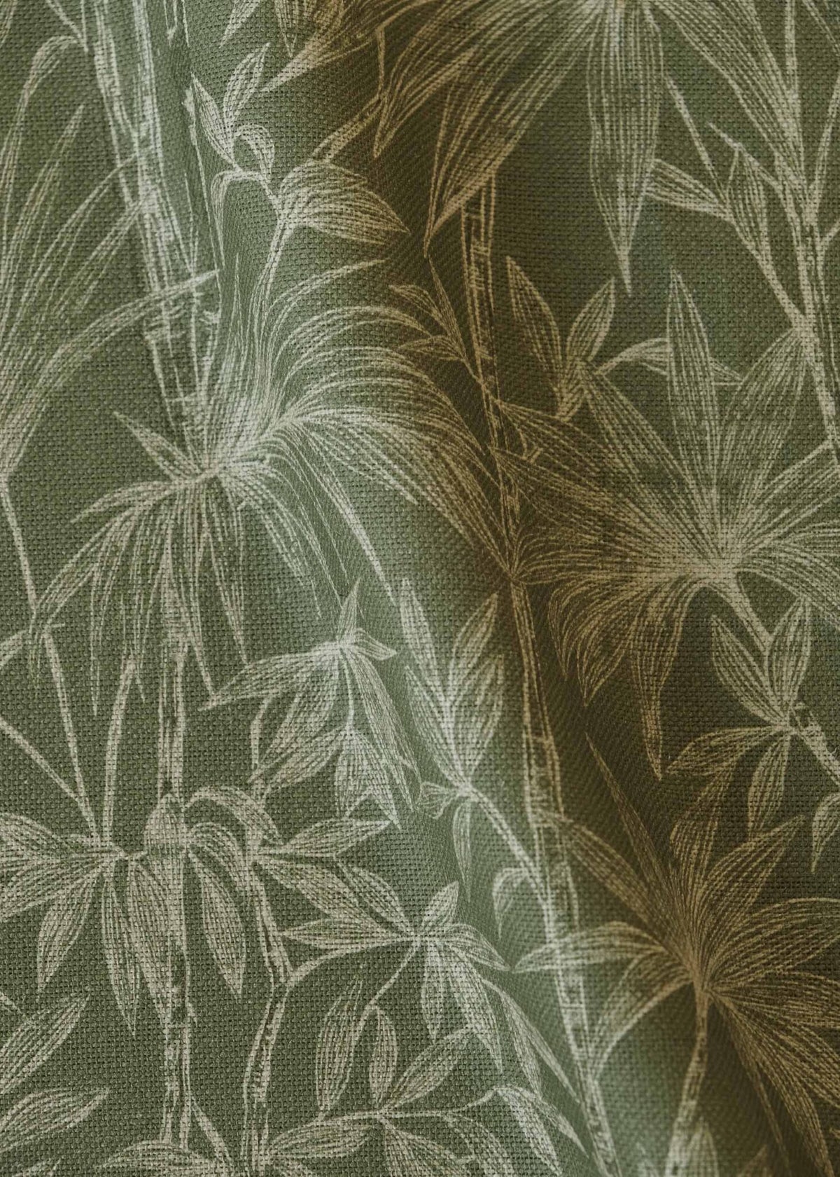 Oshadhi fabric by Coordonné in Moss, flat pattern view
