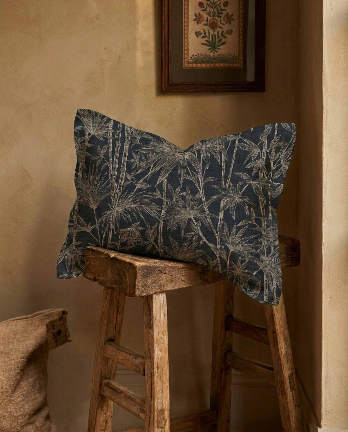 Oshadhi fabric by Coordonné in Onyx, shown in a styled room