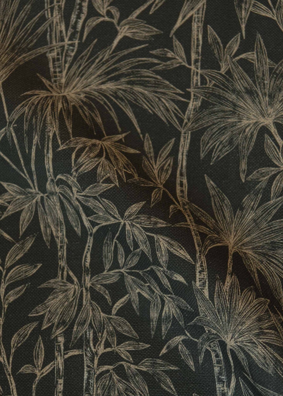 Oshadhi fabric by Coordonné in Onyx, flat pattern view