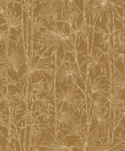 Oshadhi wallpaper by Coordonné in Curry, flat pattern view