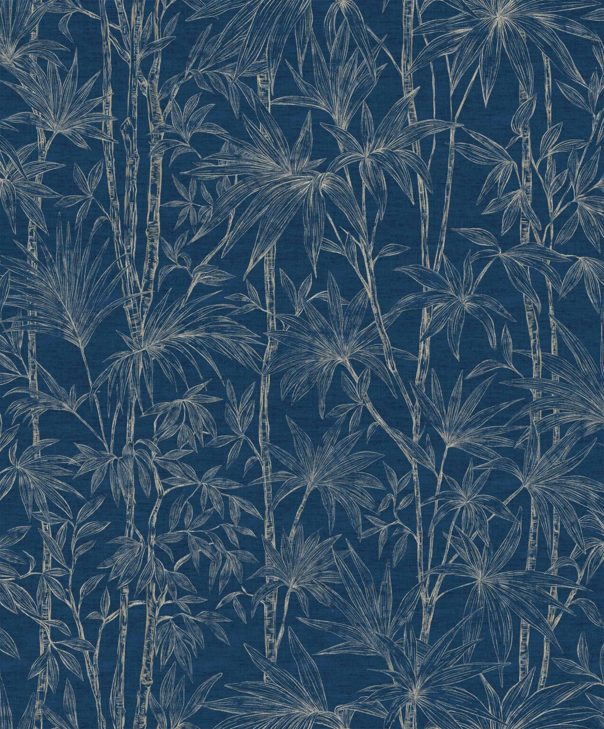 Oshadhi wallpaper by Coordonné in Indigo, flat pattern view