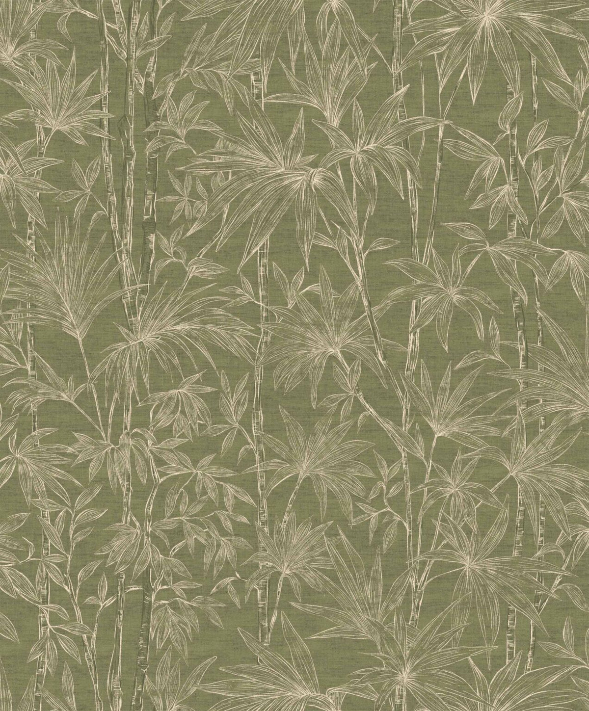 Oshadhi wallpaper by Coordonné in Moss, flat pattern view