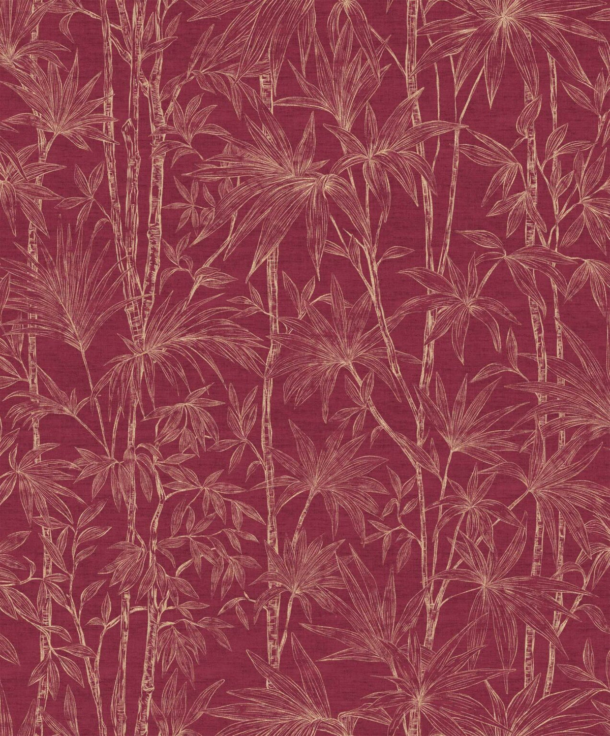Oshadhi wallpaper by Coordonné in Vermillion, flat pattern view