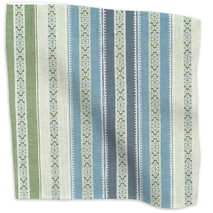 Ottoman Stripe Fabric by Kathryn M. Ireland in Sea