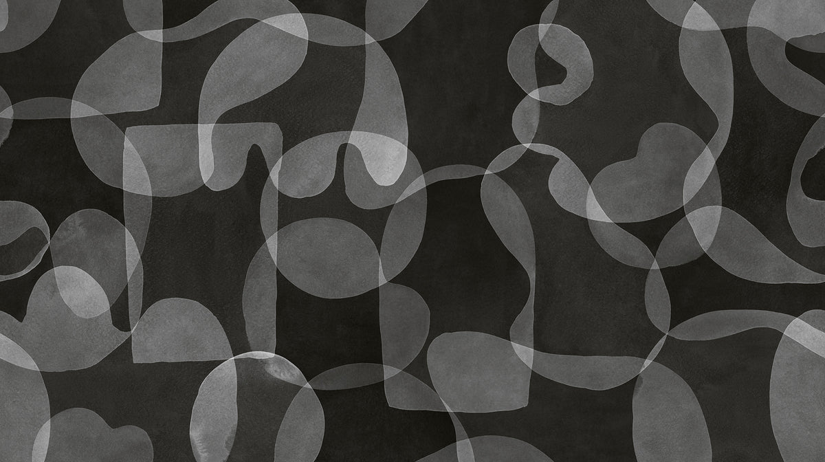 Overlap Dark mural by Rebel Walls