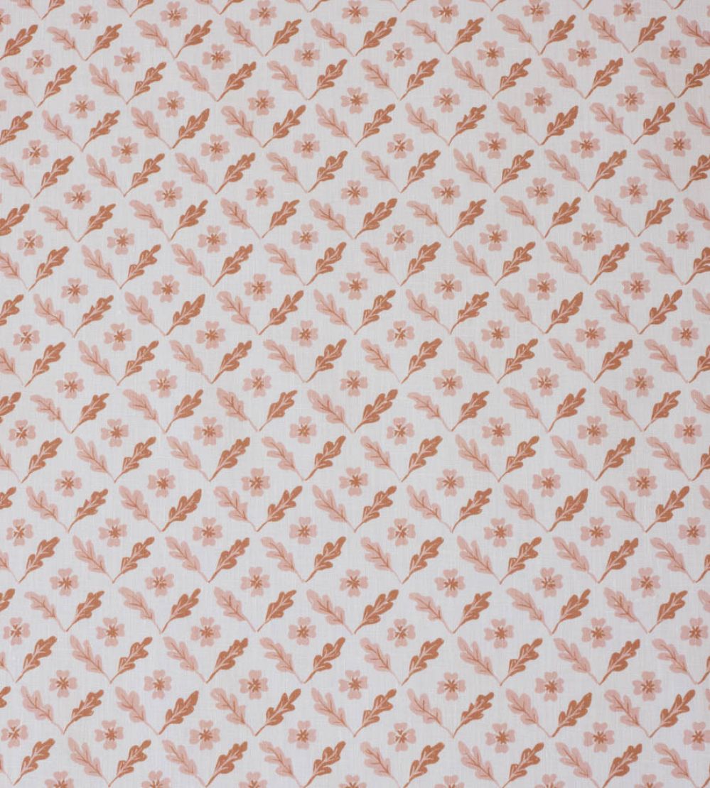Oxalis Oak Fabric by Sophie Harpley Toffee