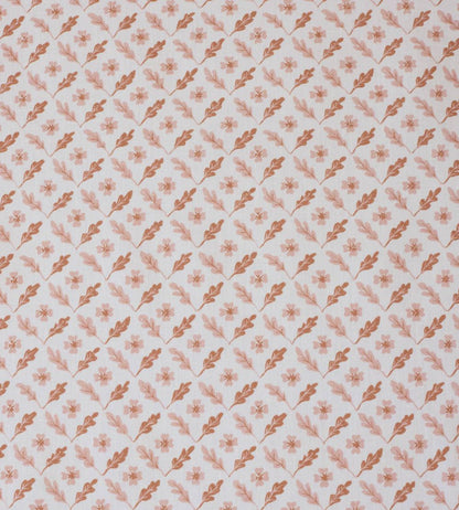 Oxalis Oak Fabric by Sophie Harpley Toffee