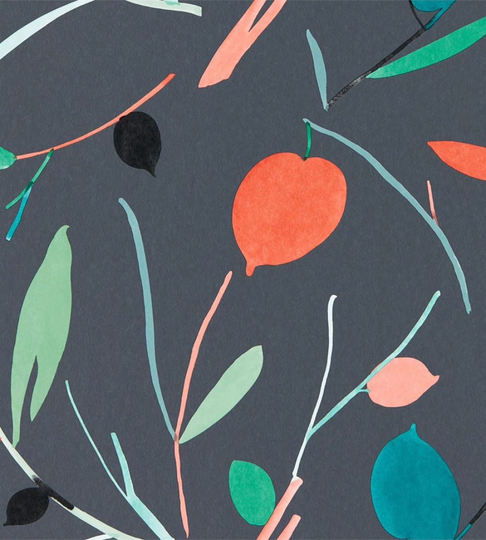 Oxalis Wallpaper by Scion Pimento / Marine