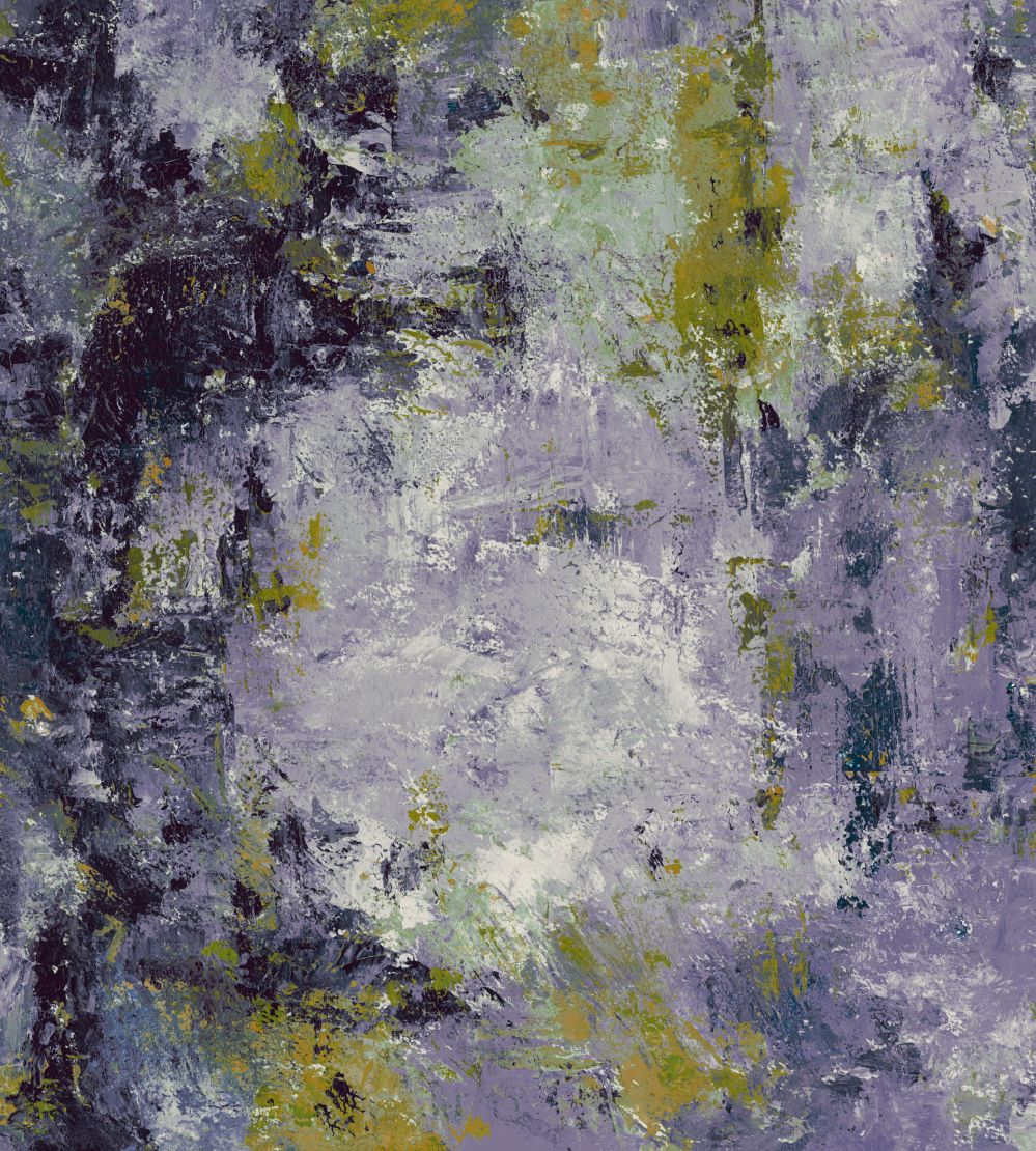 Oxidize Fabric by Arley House Purple / Moss