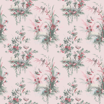 Magical Garden in Pink Wallpaper