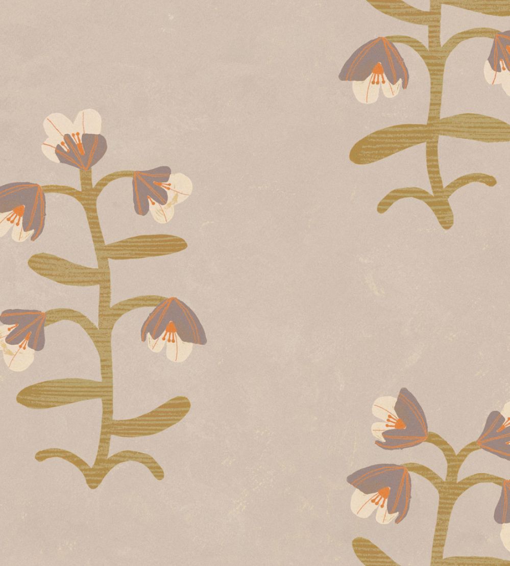 Pacific Blooming Wallpaper by Tres Tintas Mallow