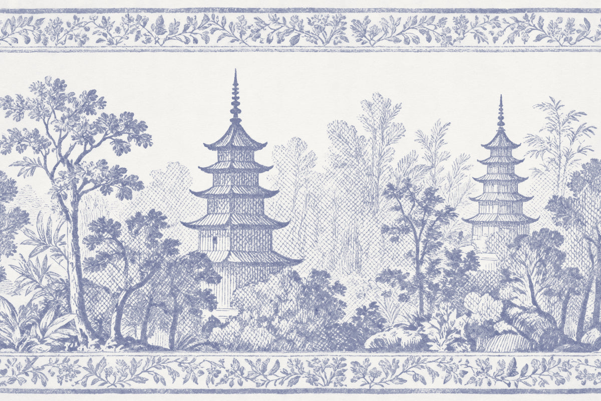 Pagoda Blue mural by Hovia