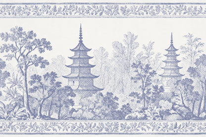 Pagoda Blue mural by Hovia