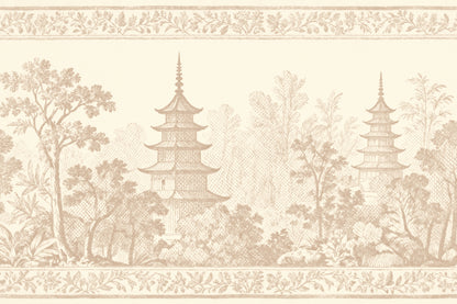 Pagoda Neutral mural by Hovia