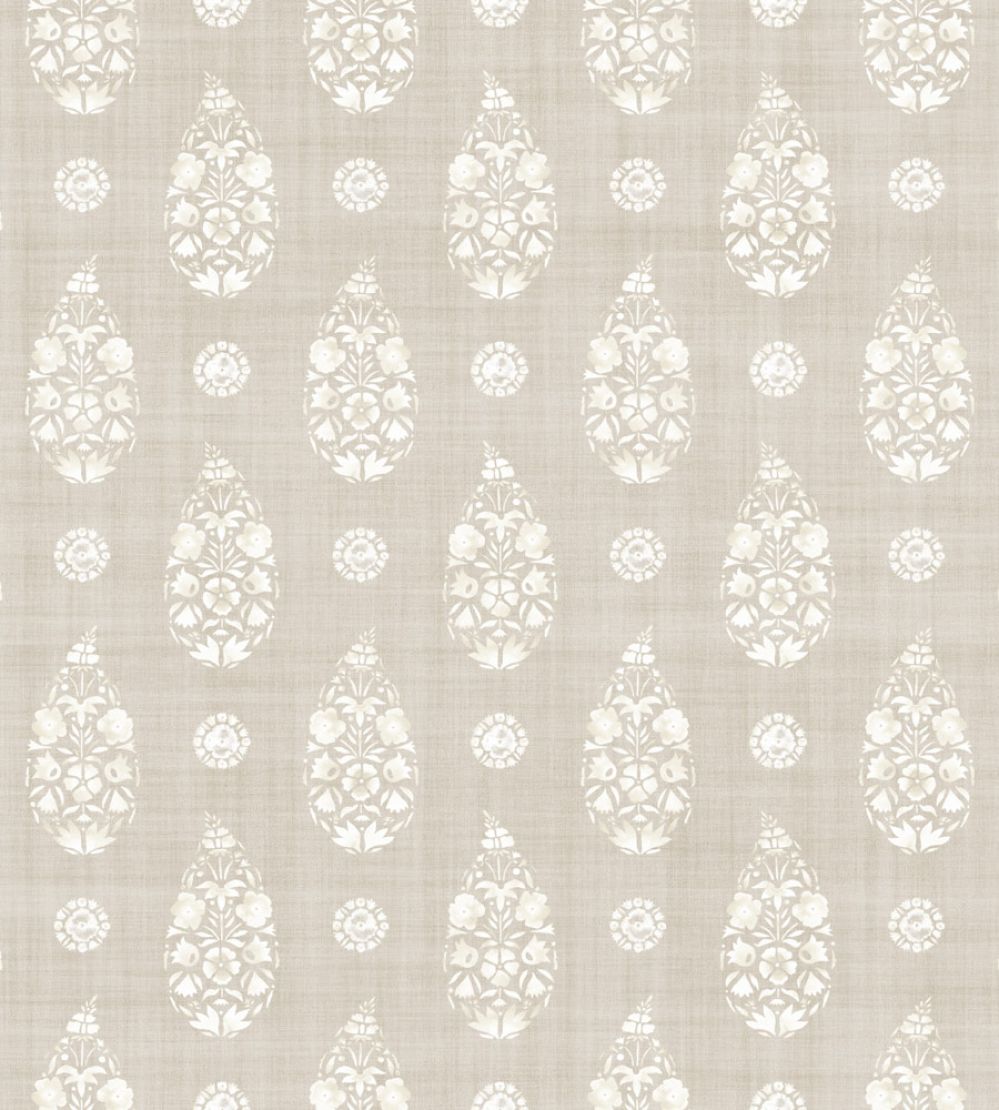 Paisley Wallpaper by Coordonne Taupe