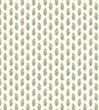Paisley Flower Wallpaper by DADO Sage and Pink
