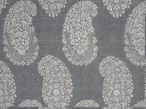 Paisley Ground Fabric by Titley & Marr in Charcoal