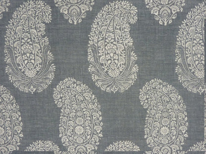 Paisley Ground Fabric by Titley & Marr in Charcoal