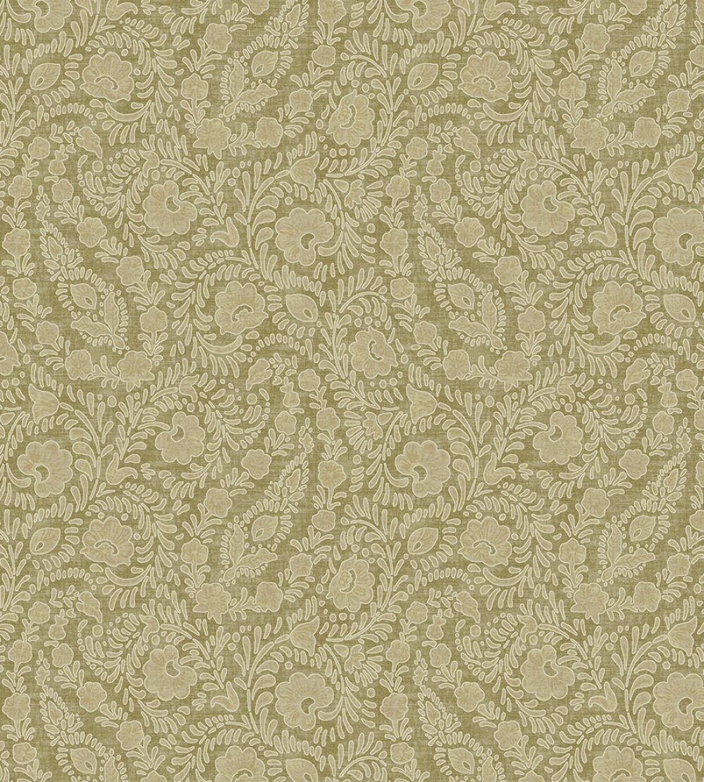 Paisley Patches Wallpaper by Eijffinger Olive