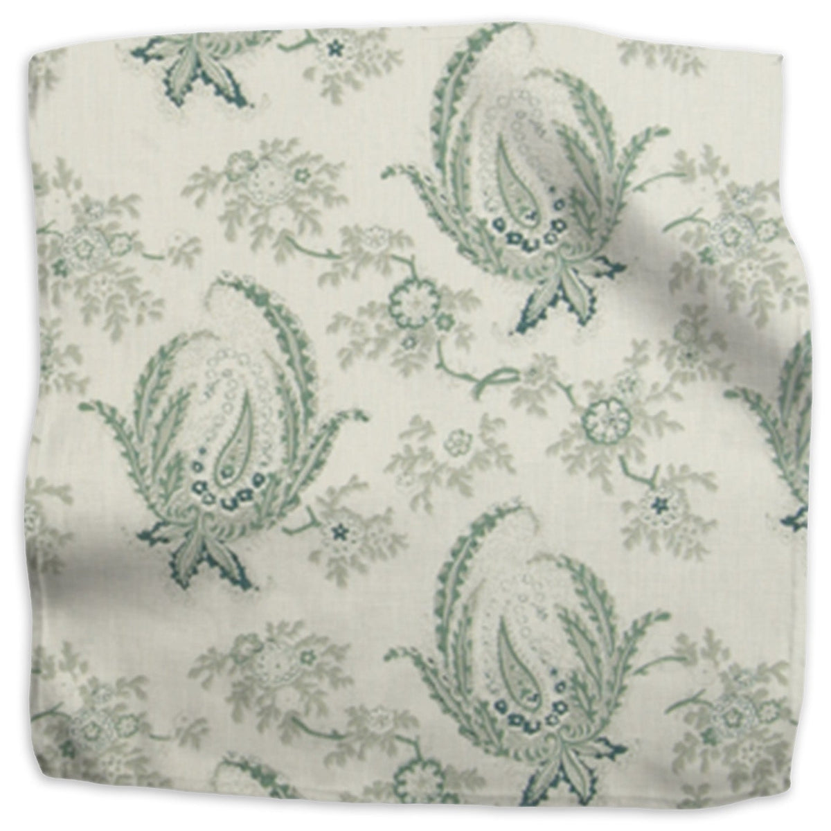 Paisley Stripe Fabric by Kathryn M. Ireland in Blue