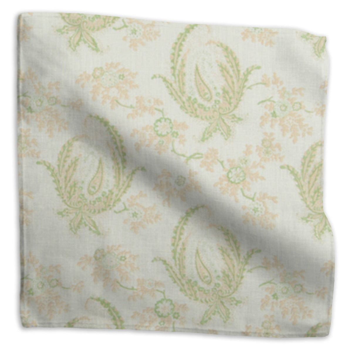 Paisley Stripe Fabric by Kathryn M. Ireland in Green