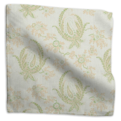 Paisley Stripe Fabric by Kathryn M. Ireland in Green