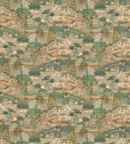 Palace Tapestry Fabric by GP & J Baker Royal Green