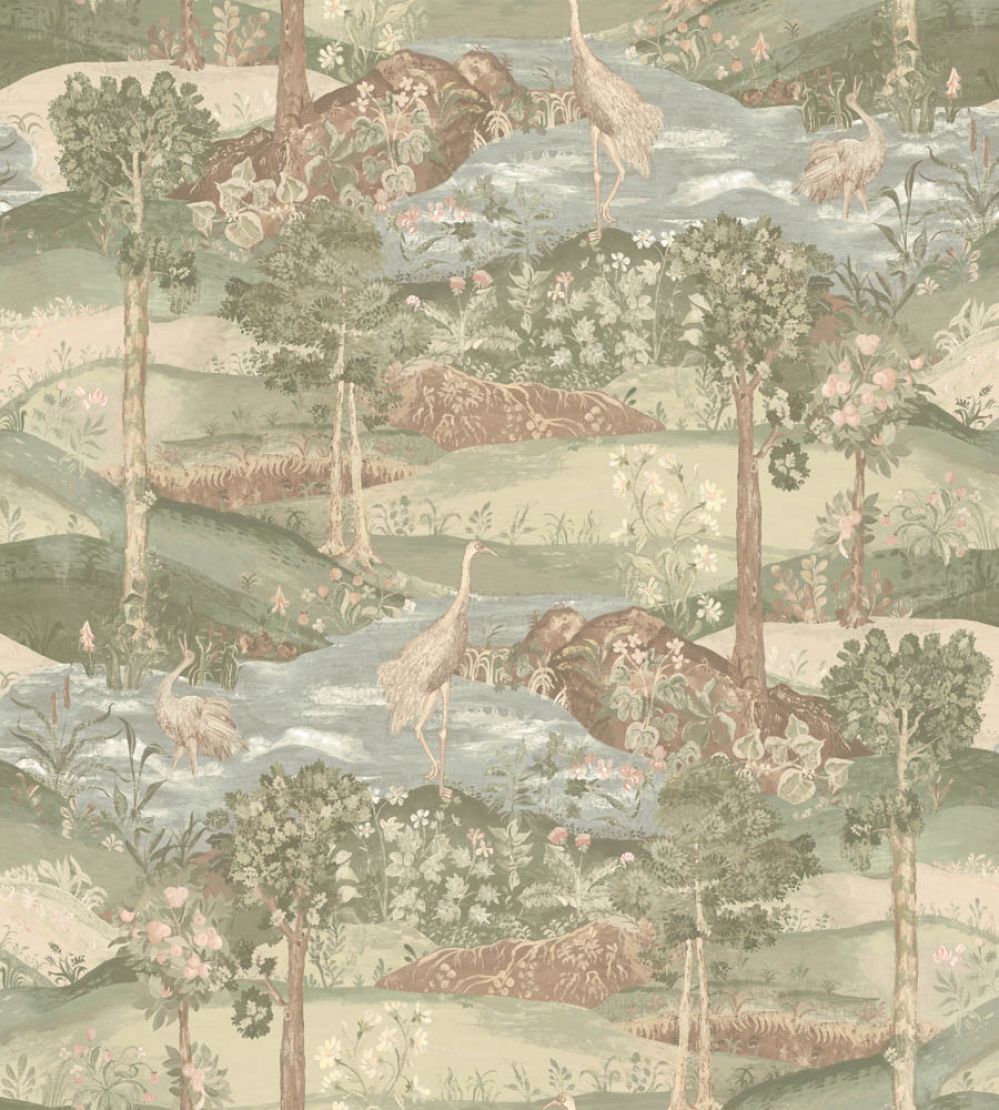Palace Tapestry Wallpaper by GP & J Baker Antique