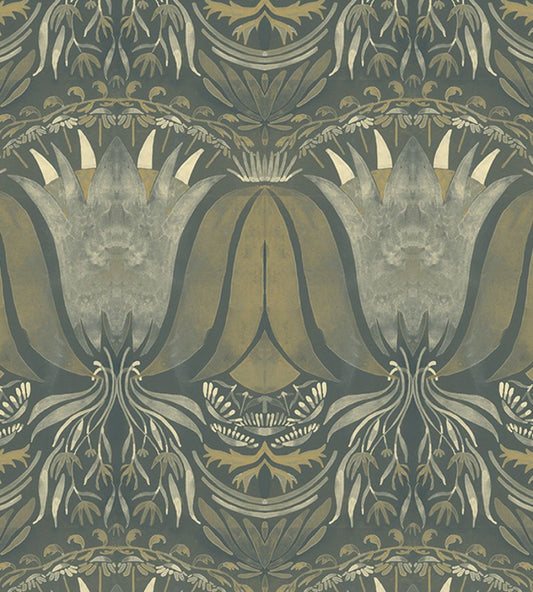 Palau Wallpaper by Tres Tintas Dark blue