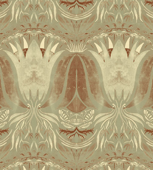 Palau Wallpaper by Tres Tintas Green