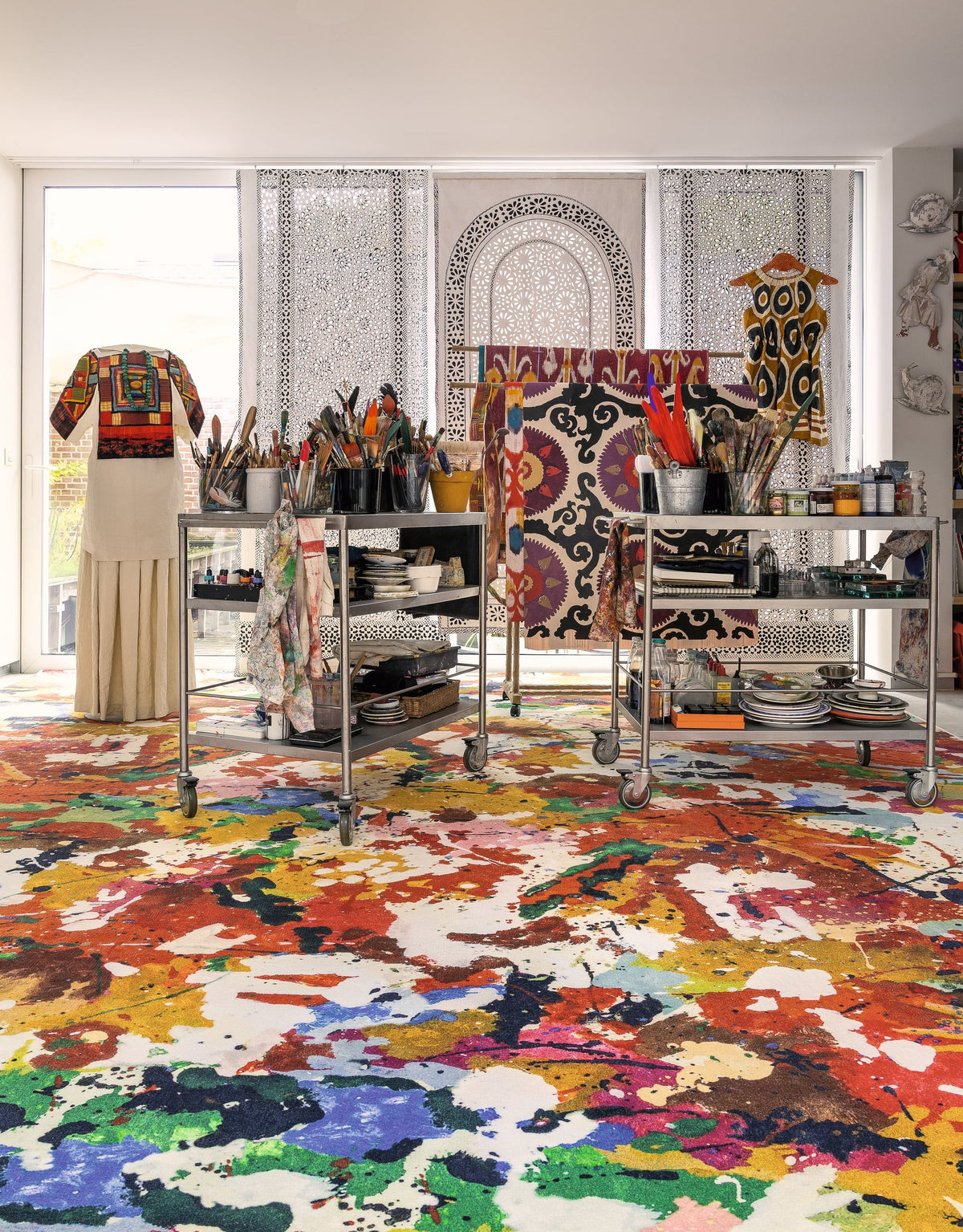 Palette Rug by Pierre Frey shown in a room setting (view 1)