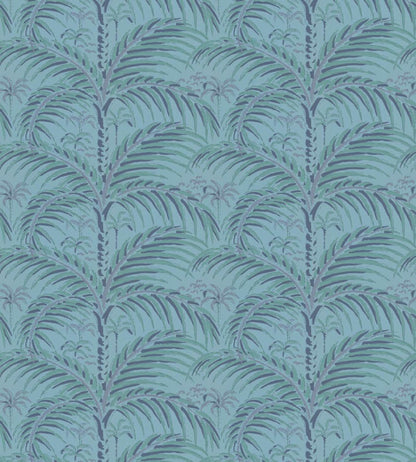 Palm House Wallpaper by Langelid Von Bromssen Evening Blue
