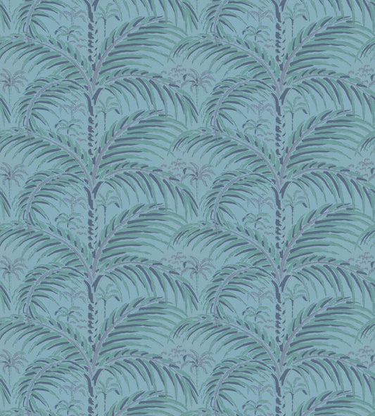 Palm House Wallpaper by Langelid Von Bromssen Evening Blue